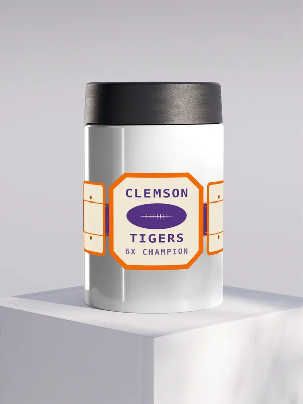 Clemson Championship Belt Koozie