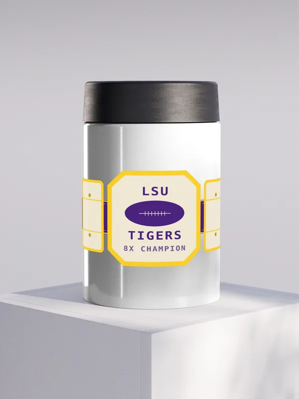 LSU Championship Belt Koozie