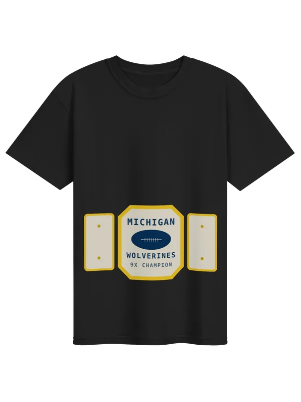 Michigan Championship Belt Wrestling Tee